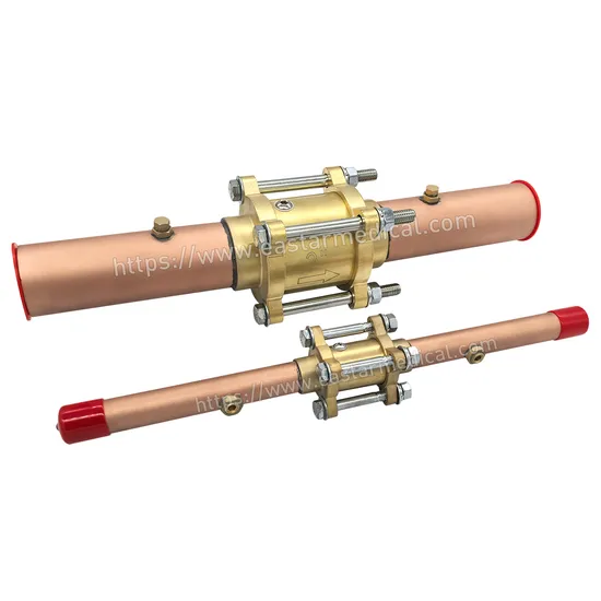 300 Psig Medical Gas Check Valve with Dual 1/8 NPT Purge Ports Spring Assisted Closures and Brazed Extensions Isolation Valves CE Stop/Globe/Ball/Gate Valve