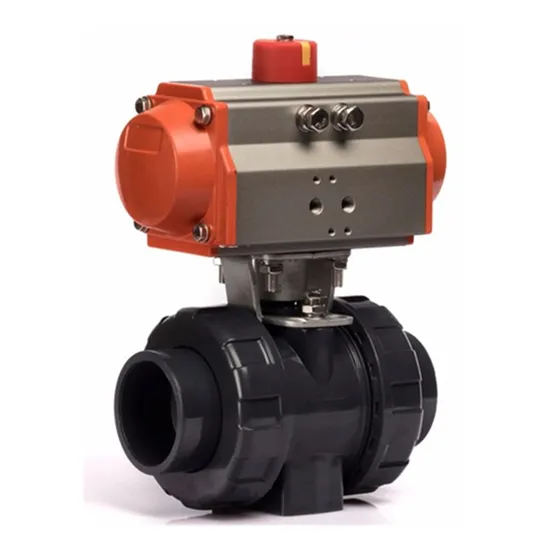 Q691X Series Dn50 Pneumatic UPVC Double Union Ball Valve