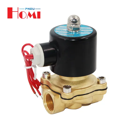 2W-160-15 Normally Closed Brass Air Water Flow Control Solenoid Valve