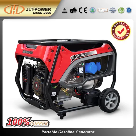 6.0kw 6kVA 6000W Portable Petrol Gasoline Generator with Handle and Wheels