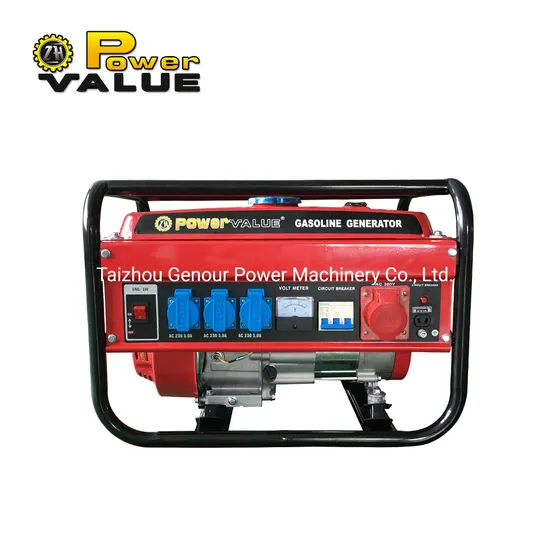 Genour Zh6500 5kw Gasoline Generator Power Generator 220V/230V Portable Petrol Generator 3phase