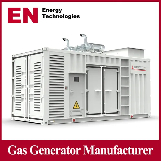 Natural/Biomass/LPG/Propane/Methane/Hydrogen/Power Plant/Sewage/Coke/Factory/Syngas/Wood Gas Generator Sets Manufacturer with Container Type