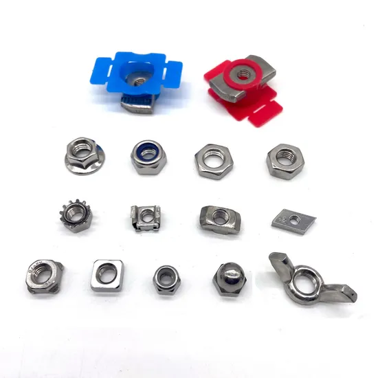 Stainless Steel Stock A2 Fastener Hex Flange Square spring Hexagon Nuts with Bolts