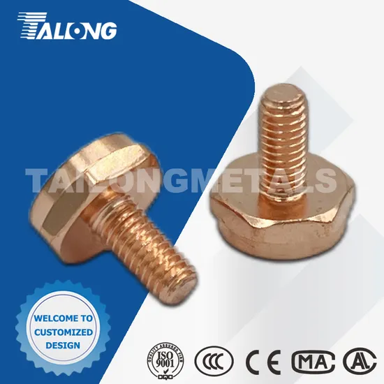 Copper Hexagon Head Bolts Silicon Rectifying Copper Base