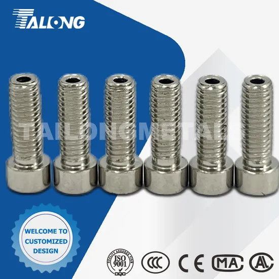Custom CNC Machined Stainless Steel Hex Socket Head Cap Screws Bolts