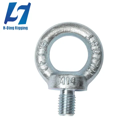 Rigging Hardware Lifting Eye Bolts DIN 580/JIS 1168 Eye Nut DIN 582/JIS 1169 Carbon Steel Stainless Steel Forged Eye Nut