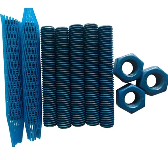 ASME B A193 B7 B7m B8 A320 L7 Stud Bolts with Black and Zinc Finish, Petrochemical Industry Parts