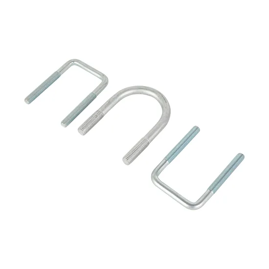 5 Inch 6 Inch Wide Galvanised Large Long HDG Metric Square U Bolts for Square Tube