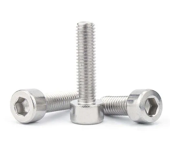 DIN912 304/316 Stainless Steel Hexagon Hex Socket Smooth Cap Head Allen Screw Bolt