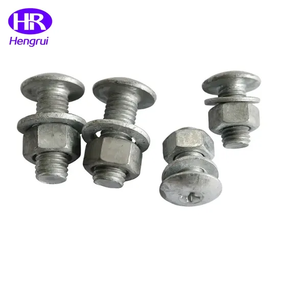 Galvanized Round Head Grade 8.8 Highway Guardrail Bolts