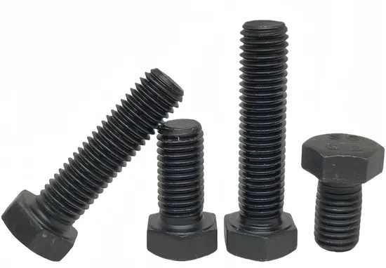 Hexagon Head Bolts Black Zinc Plated Fastener China Factory Stainless Steel Carbon Steel