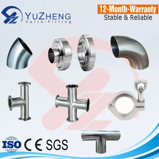 Sanitary Pipe Fitting with Satin/Mirror Polish