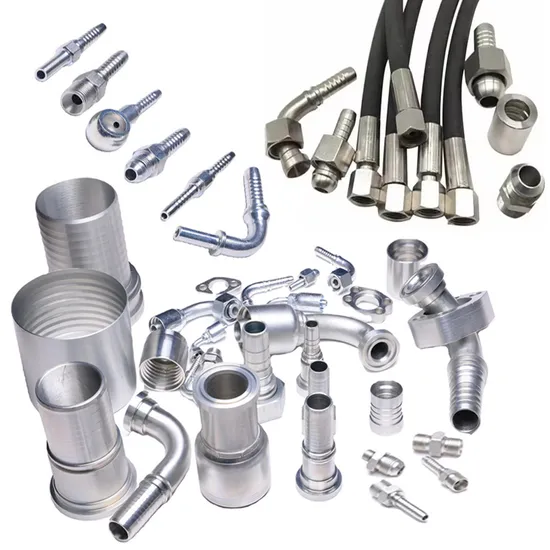 Swaged Reusable Galvanized or Stainless Steel Adapter Metric American Quick Coupling Hydraulic Rubber Hose Tube Fitting (NPT JIC SAE BSP METRIC ORFS)