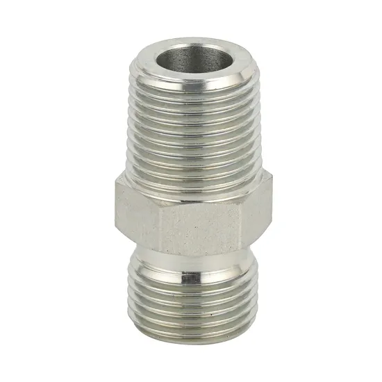 BSPT Male Double Use for 60 Degree Seat or Bonded Seal by Fitting 1bt for Hydraulic System