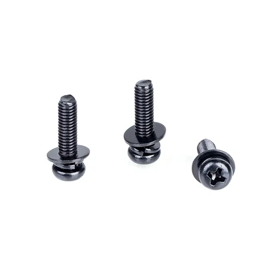 Source Factory High Quality Black Anti Rust Round Head Combination Screw 9074.8 Stainless Steel High Salt Mist Dacromet
