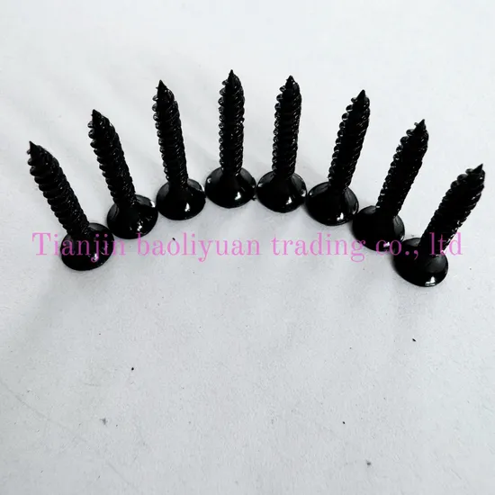 Black Electrophoretic Paint Drywall Screw
