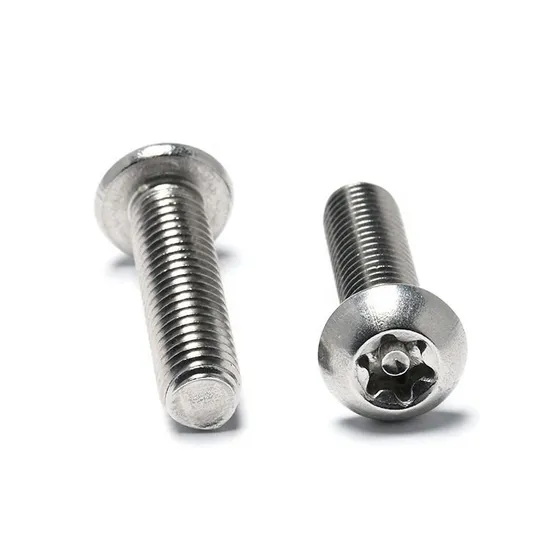 Anti-Theft SS304 SS316 Torx Pin Button Head Security Torx Screw