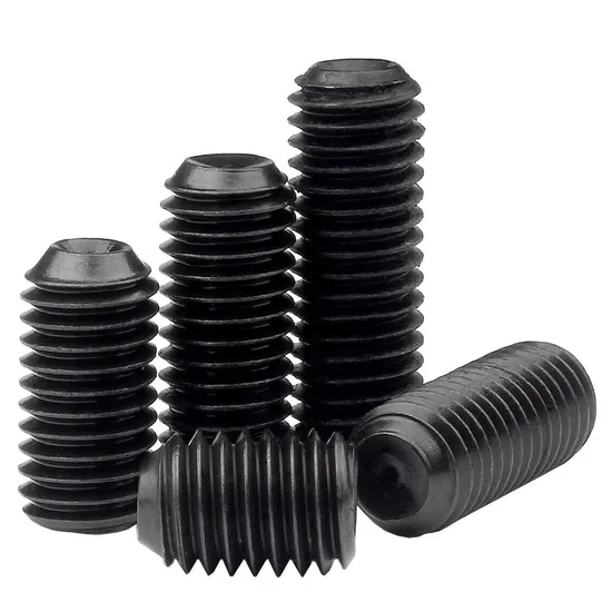 Carbon Steel Black Oxide Knurled Cup Point Grub Blind Set Screw