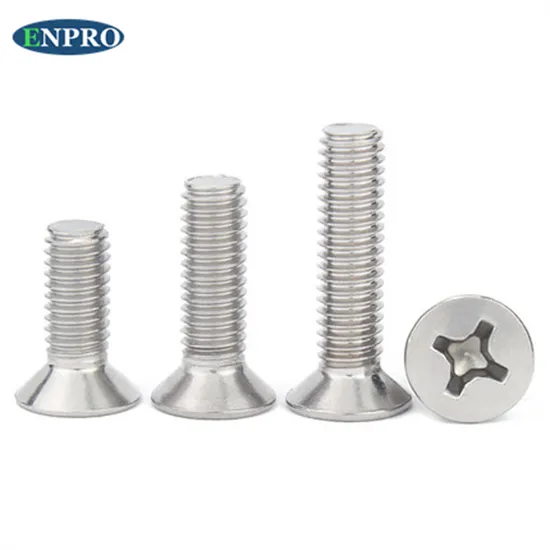 M2 M2.5 M3 M4 Phillips Flat Head Machine Screws DIN 965