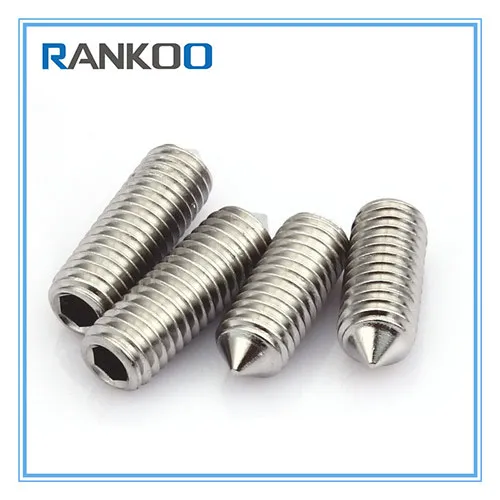 M4X20 A2 Stainless Screw with Cone Point Socket Set Screw