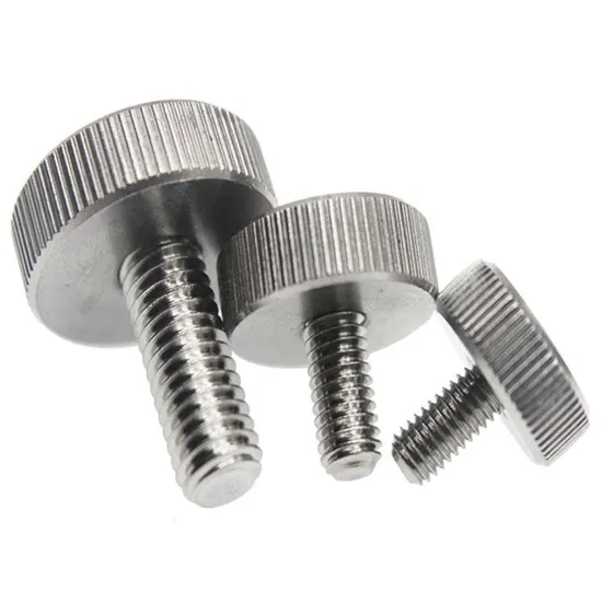 Customized DIN653 M3 M4 M5 M6 M8 Knurled Head Round Thumb Screws