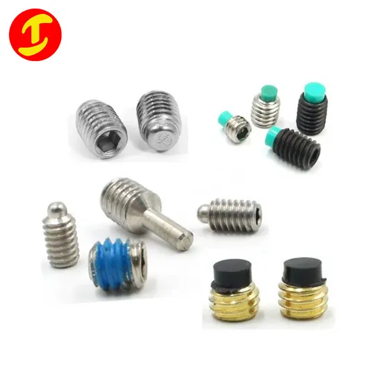 Unc 4-40 M3 M4 Grub Zinc Plated Slotted Flat Point Thread Socket Head ANSI Plain Anodizing Hollow Vis Allen Set Screw