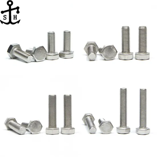 Fastener Manufacture ASME B18.2.1/DIN 933/DIN 931 All Size Hexagon Head Hex Bolt Made in China