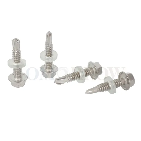 Made in China Factory One-Stop Service Stainless Steel 410, 304, 316 Hexagon (Hex) Head Self-Drilling Screw DIN7504 (K) , ISO15480, ASME B18.64