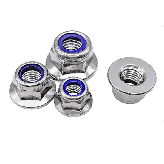Flanged Nylon Insert Lock Nuts Flange Locknut