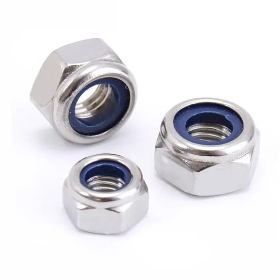 Hardware Fasteners Carbon Steel Galvanized DIN985 Grade 4.8 8.8 Nylon Lock Nut