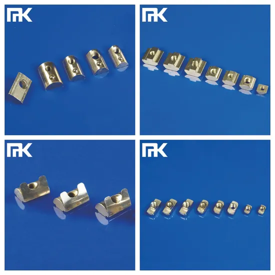 Mk T Slot Nut, T Slot M4 M5 M6 M8 Nut, Sliding Nut, Spring Roll in Nut, T Nut for T Slot Aluminum Profile