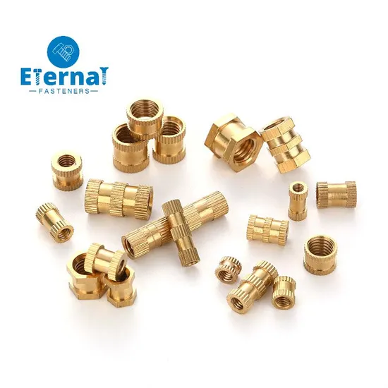 Wholesale Knurled Insert Nut Brass Embedded Nut Plastic Knob Nuts Melt Insert Nut Threaded Insert Fasteners T Nut Jack Nut Rivet Nut Nylock Nut Furniture Nut
