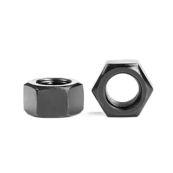Heavy Duty Black Hex Nut - Carbon Steel DIN 934 Fasteners