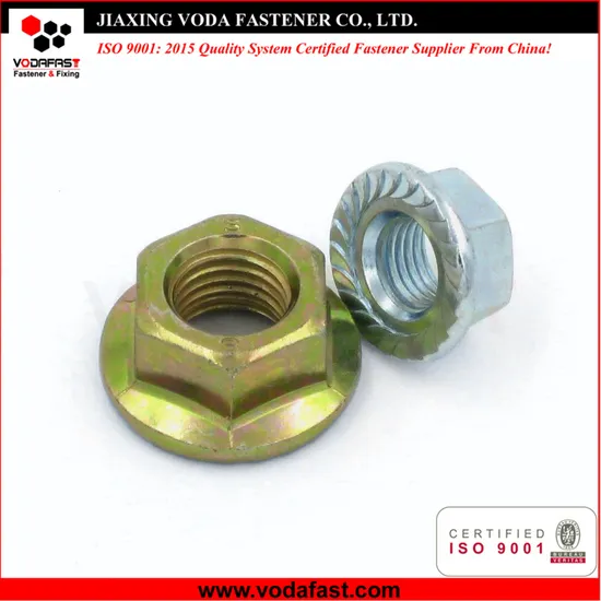 ASME/ANSI DIN 6923 Hex Flange Nuts with Zinc Plated