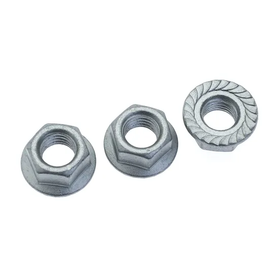 China Suppler Wholesales Exporter Carbon Steel Serrated DIN6923 HDG Hex Flange Nuts