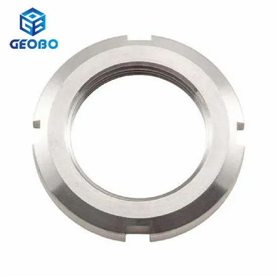 Round Nut M10 M12 M14 ~M60 Slotted Four Slot DIN981 Nut