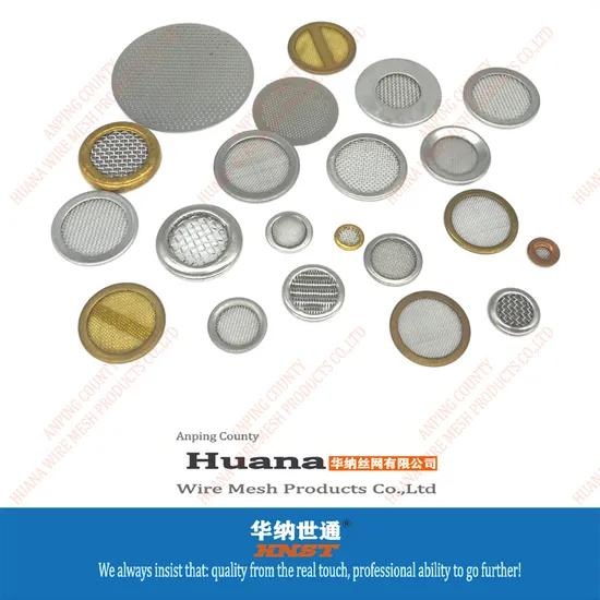 Round Stainless Steel Edge Screen Metal Brass Wire Mesh Oil Water Filter Disc