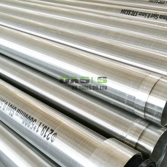 AISI 304L 316L Wedge Wire Continuous Slot Water Well Screen for Drilling