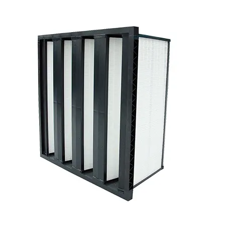 V-Bank Air Filter Manufacturer Glass Fiber Filter Material
