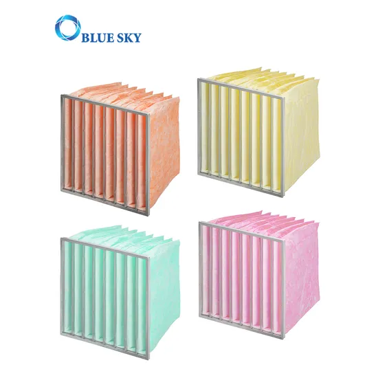592*592*525mm Bag Filter F5 F6 F7 F8 F9 Pocket Filter Bag for Air Conditioner Spare Parts