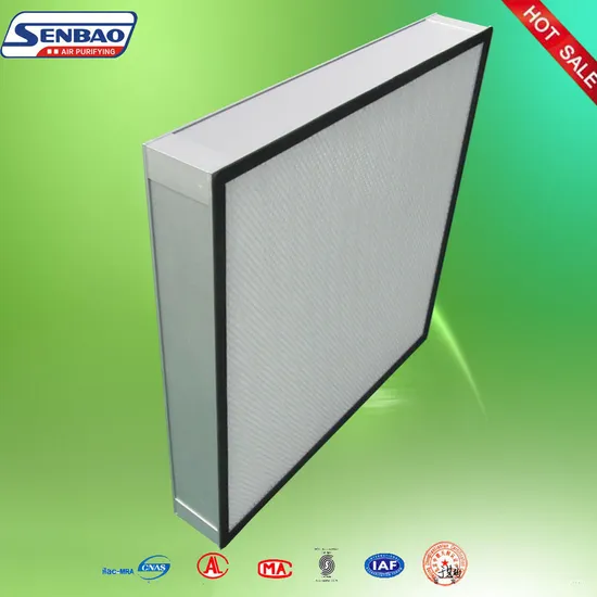 HVAC System H13 Mini-Pleat HEPA Air Filter for Clean Room