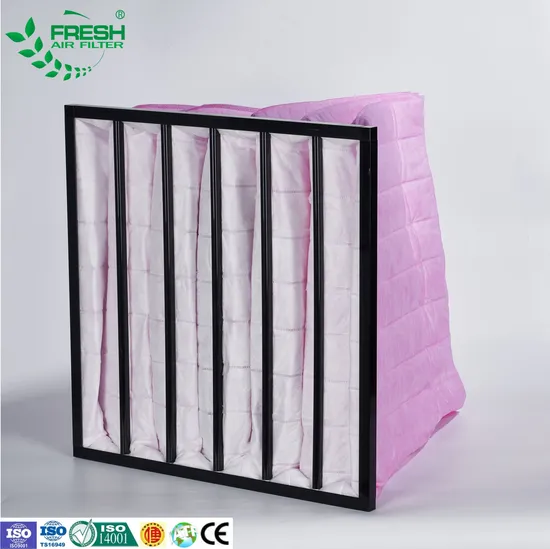 F8 Medium Efficiency Multi-Layer Non-Woven Fabric Air Pocket Filter