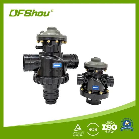 Automatic Irrigation Water Treament Backwash Water Filter Three-Way Control Valve