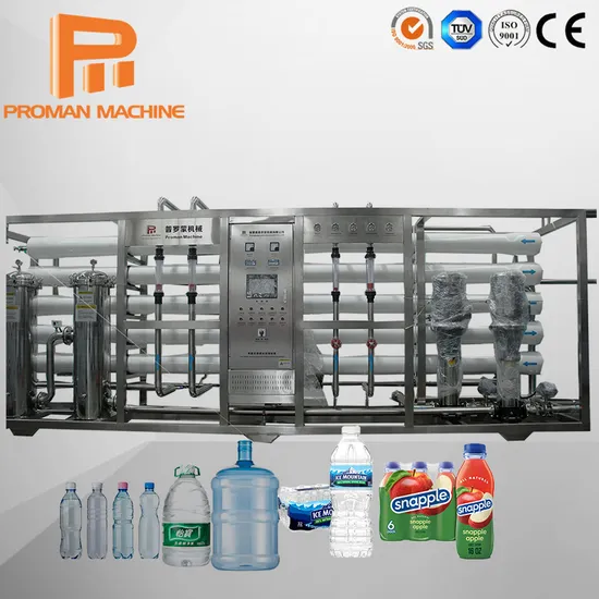 Pure Water Purifiying Bottling Line Equipment Hydranautics RO Membrane Sterilizer Reverse Osmosis Water Treatment Purification Filter Machine