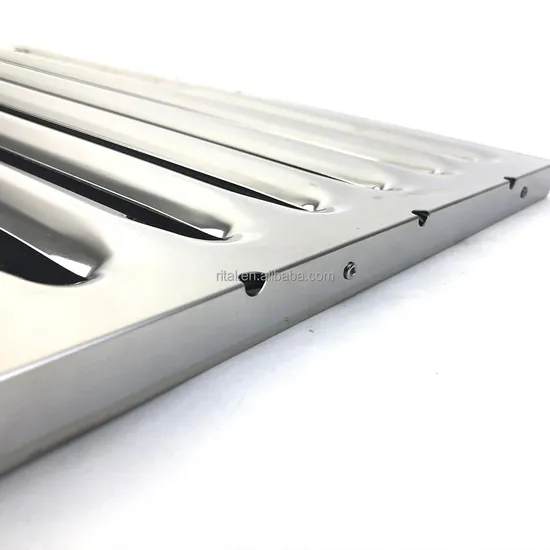 Custom Baffle Grease Filter Range Hood Commercia Stainless Steel Hood Filter Kitchen