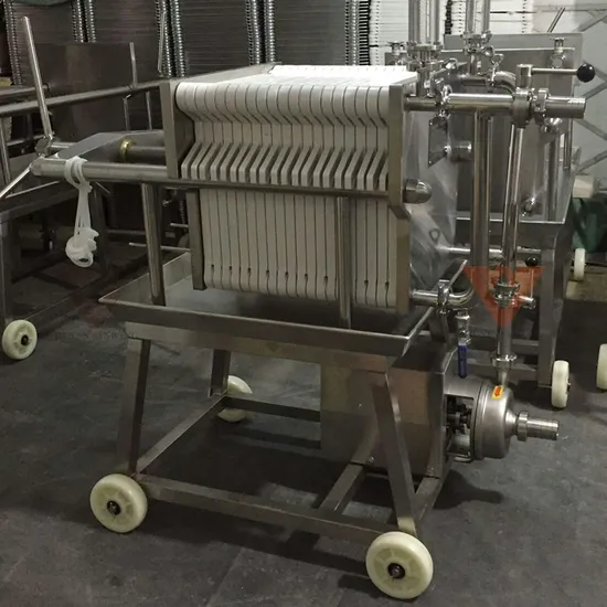 Fine Filter Coconut Oil, Olive Oil Plate and Frame Filter Press