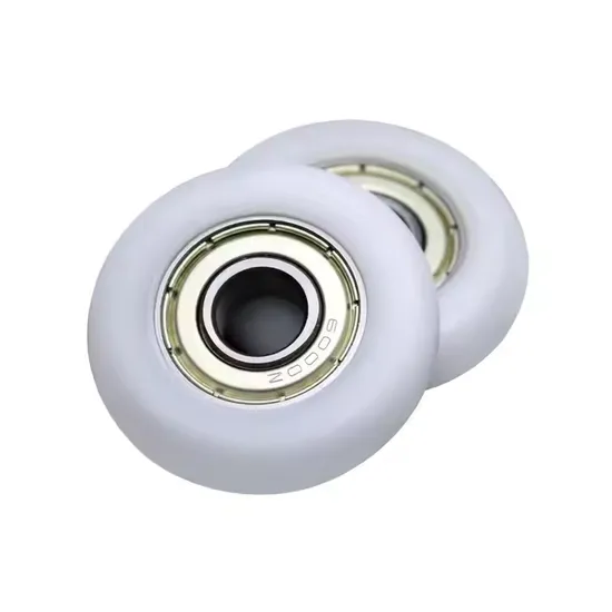 Boat Rowing Seat Wheel, Sliding Door Roller Wheel, Plastic Roller Wheel Rubber Coated Rollers Bearings Wheel PU608