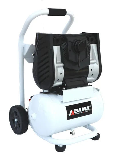 2HP, 20L, Trolley Compressor, Oil Free Silent, Oil Less Air Compressor, Reciprocating Compressor