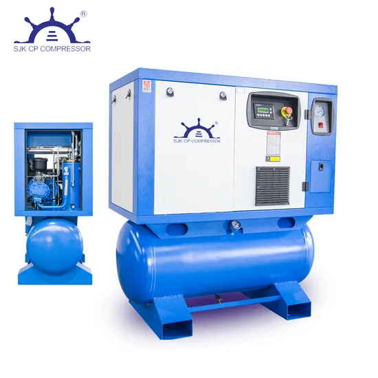 Compresor De Aire 10-20HP 200-500L 4-in-1 Portable Industrial Screw Air Compressor