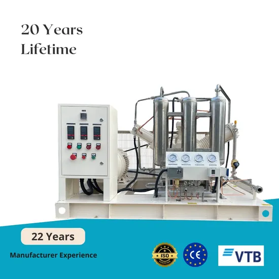 Industrial Oil Free High Pressure Reciprocating Piston (CNG, CO, CO2, BOG, LNG, LPG, Associated, Synthesis) Gas Compressor